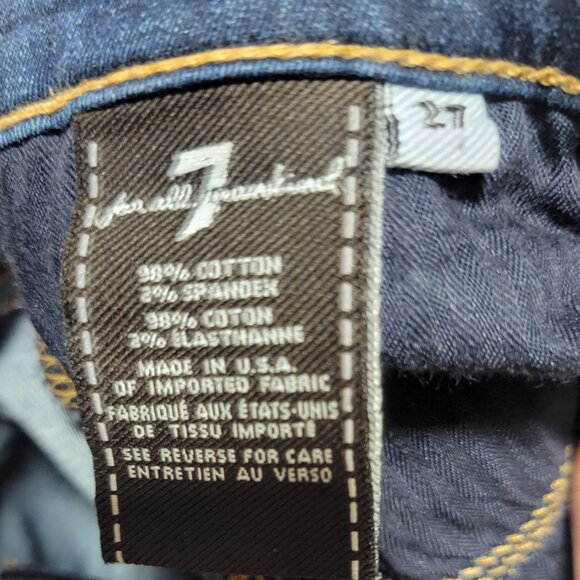 7 For All Mankind Low-Rise Skinny Jeans - Picture 3 of 3